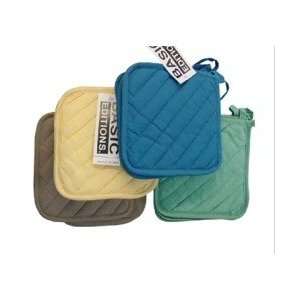 BE Quilted Potholder 2 pack Color: Taupe:  Kitchen & Dining
