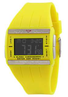 Activa Watch AD035 004 Womens Digital Multi Function Yellow Plastic 