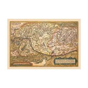 Map of Eastern Europe #1 24x36 Giclee