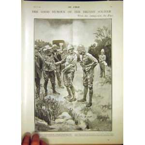  British Soldier Boer War Humour Old Print 1902 Africa 