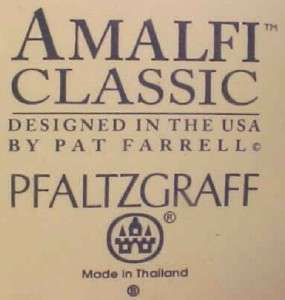 Pat Farrell AMALFI CLASSICS DINNER PLATE Pfaltzgraff  