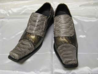 Fiesso New Taupe/Brown Anaconda Print Shoes FI 8211  