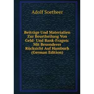   RÃ¼cksicht Auf Hamburh (German Edition) Adolf Soetbeer Books