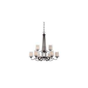 Quoizel ADS5009DC Adonis 9 Light Two Tier Chandelier in 