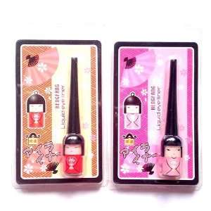52106A Cute Japanese Doll Black Waterproof Liquid Eyeliner Smudge 