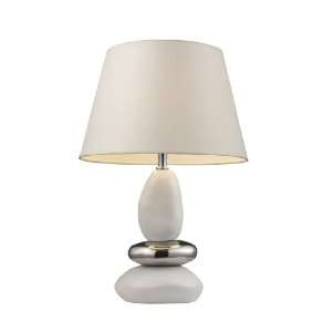  Dimond 3943/1 19 Inch Tall 1 Light Table Lamp, White and 