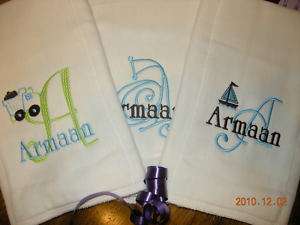 Carrie ♥ Personalized BURP CLOTH ♥ Baby Shower Gift  