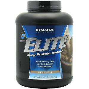  Dymatize Whey Protein Isolate, Cafe Mocha, 5.04 lbs (2286g 