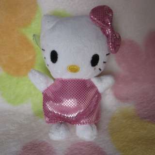 Adorable Soft Small HelloKitty Bow Plush Doll Toy Girls Kid Gift bag 