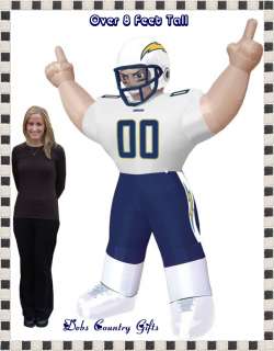San Diego Chargers NFL Large 8 Ft Inflatable Football Player  