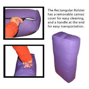  24 x 6 x 12 Rectangular Yoga Bolster Purple