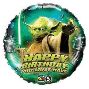  Star Wars   18 Yoda Birthday Balloon: Toys & Games