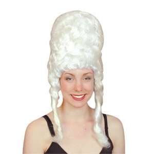  Pams Period Wigs   Beehive Wig, White: Toys & Games