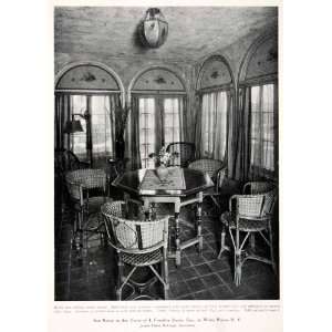  1926 Print Sun Room Franklin Burke Furniture Interior 