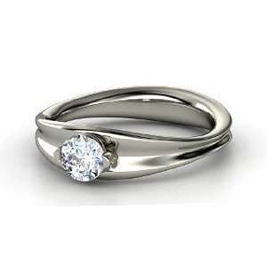  Alana Ring, Round Diamond Platinum Ring Jewelry