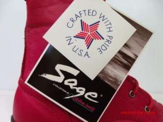 NEW WOMENS ABILENE SAGE RED DRESS PACKER BOOTS SIZE 5 M  