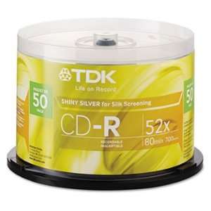  New TDK 47959   CD R Discs, 700MB/80min, 52x, Spindle 