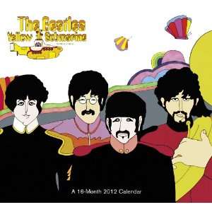   Beatles Yellow Submarine 16 Month 2012 Music Calendar