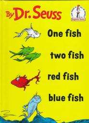 One Fish, Two Fish, Red Fish, Blue Fish by Dr. Seuss 1960, Hardcover 