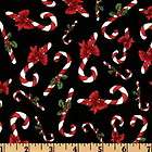 Yard Loralie Fairy Merry Christmas Candy Canes Cotton Quilt Fabric