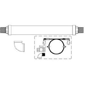  T & S Brass HG 2F 48K Gas Appliance Connector Kit 1 1/4 48 