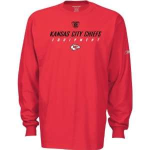  Mens Kansas City Chiefs L/S Official Sideline Tee: Sports 