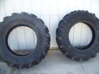   IH OLIVER TRACTOR ARMSTRONG 14.9 X 28 NICE TRACTOR TIRES 80%  