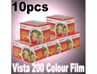 10 x AGFA Vista 200 Color Film Holga 135BC Diana Mini  