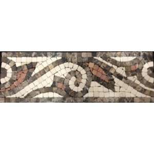  4x12 Floral Border Mosaic Marble Art Tiles Stone Chb 014 
