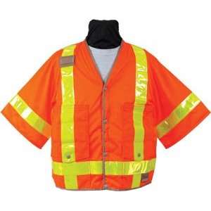Seco 8374 Series Class 3 Mesh Safety Vest (8374 46 FOR   M fluorescent 