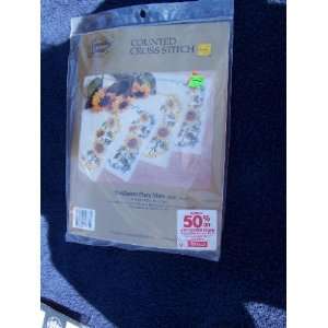  Sunflower Place Mats Counted Cross Stitch Kit: Everything 