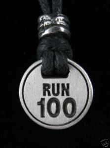 Ultra Marathon Jewelry   RUN 100 Necklace 1052  