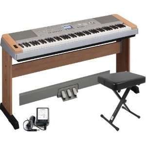  Yamaha DGX640C Digital Piano w/Matching Stand, FREE LP7A 3 