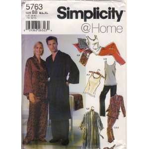 Simplicity Sewing Pattern 5763   Use to Make   Sleepwear for Men and 
