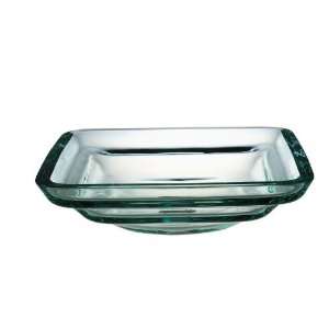  Xylem GV101TSQ Tiered Square Lavatory Bowl, Clear