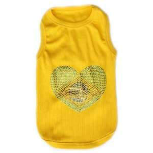    Pet Clothes BRAZIL FLAG Dog T Shirt   XXS: Pet Supplies