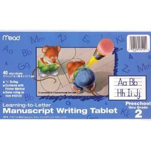  Mead Learning to Letter Write Manuscript Writing Tablet 
