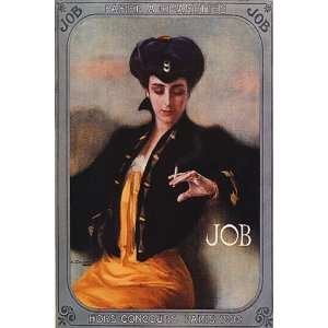  GYPSY GIRL SMOKING CIGAR CIGARETTES JOB PARIS 1900 FRENCH 