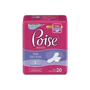   POISE PADS, EXTRA ABSORBENCY, 20/PACKAGE