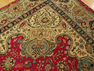 3x12.Handmade Carpet Antique 1930s Genuine Persian Tabriz Serapi 