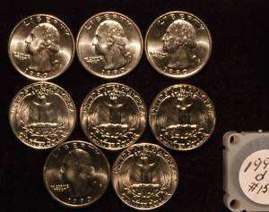 1990 D BU Washington Quarter roll (40 Coins) #1526  