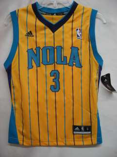   Paul New Orleans Hornets Yellow NBA Youth Revolution 30 Jersey Medium