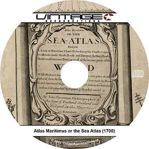 1700 ATLAS MARITIMUS SEA ATLAS {25 Maps of the World}   Book on CD 