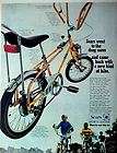 1968  screamer yellow bicycle banana seat butterfly bars boys