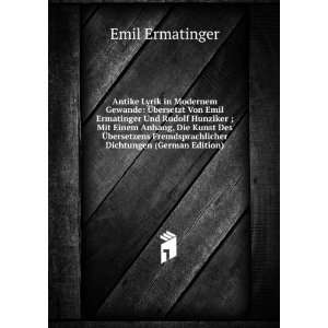   Fremdsprachlicher Dichtungen (German Edition) Emil Ermatinger Books