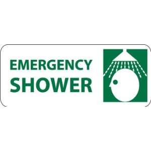 Emergency Shower (W/Graphic), 7X17, Rigid Plastic  
