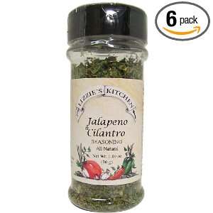 Lizzies Kitchen Jalapeno and Cilantro Seasoning, 1.1 Ounce (Pack of 6 