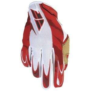  Fly Racing 805 Gloves   2007   X Small/White/Red 