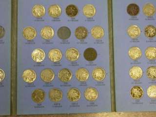 1913 1938 (59 COINS) BUFFALO NICKEL ALBUM  ALL COINS HAVE PROBLEMS  ID 