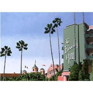 Beverly Hills Hotel (Canvas) By Nathan Horner Highest Quality Art 